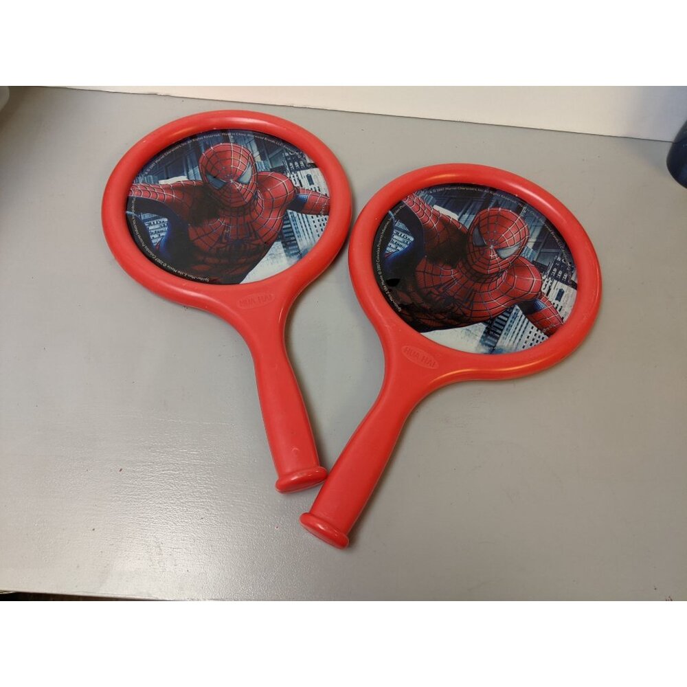 Hua Hai Spider Man 3 Ball Paddles Red